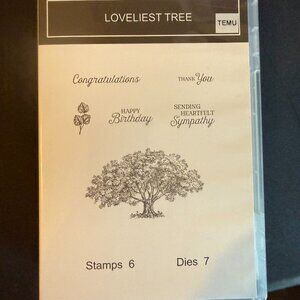 Temu Stamps and Dies Loveliest Tree